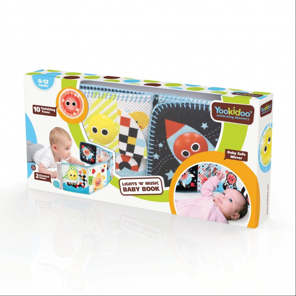 Μουσικό Πάνινο Βιβλίο Lights 'N' Music Baby Book, Yookidoo